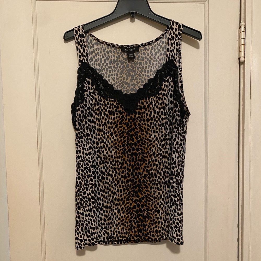 White House Black Market Leopard print Camisole